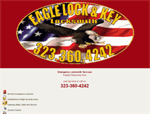 Tablet Screenshot of eaglelocksmithservices.com